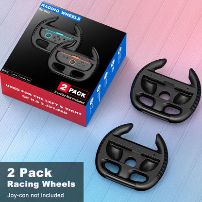 BEBONCOOL 2PCS M400 Racing Steering Wheel For Switch 2 Controller Handle Grips