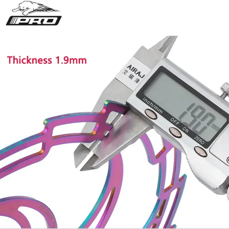 Colorful Stainless Steel Bike Disc Rotor 160/180/203mm 6-Bolt MTB Road Bicycle