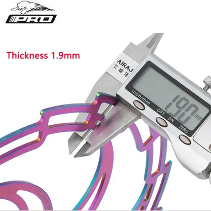 Colorful Stainless Steel Bike Disc Rotor 160/180/203mm 6-Bolt MTB Road Bicycle