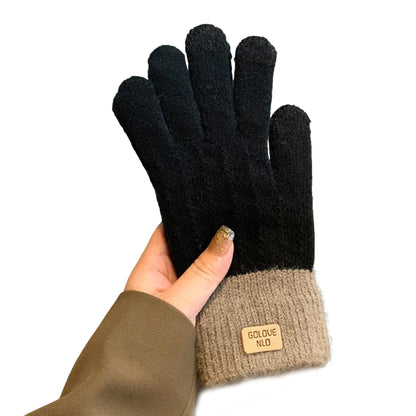 Warm Fleece Lined Knit Gloves Touchscreen Winter Women Ladies Thermal