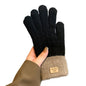 Warm Fleece Lined Knit Gloves Touchscreen Winter Women Ladies Thermal