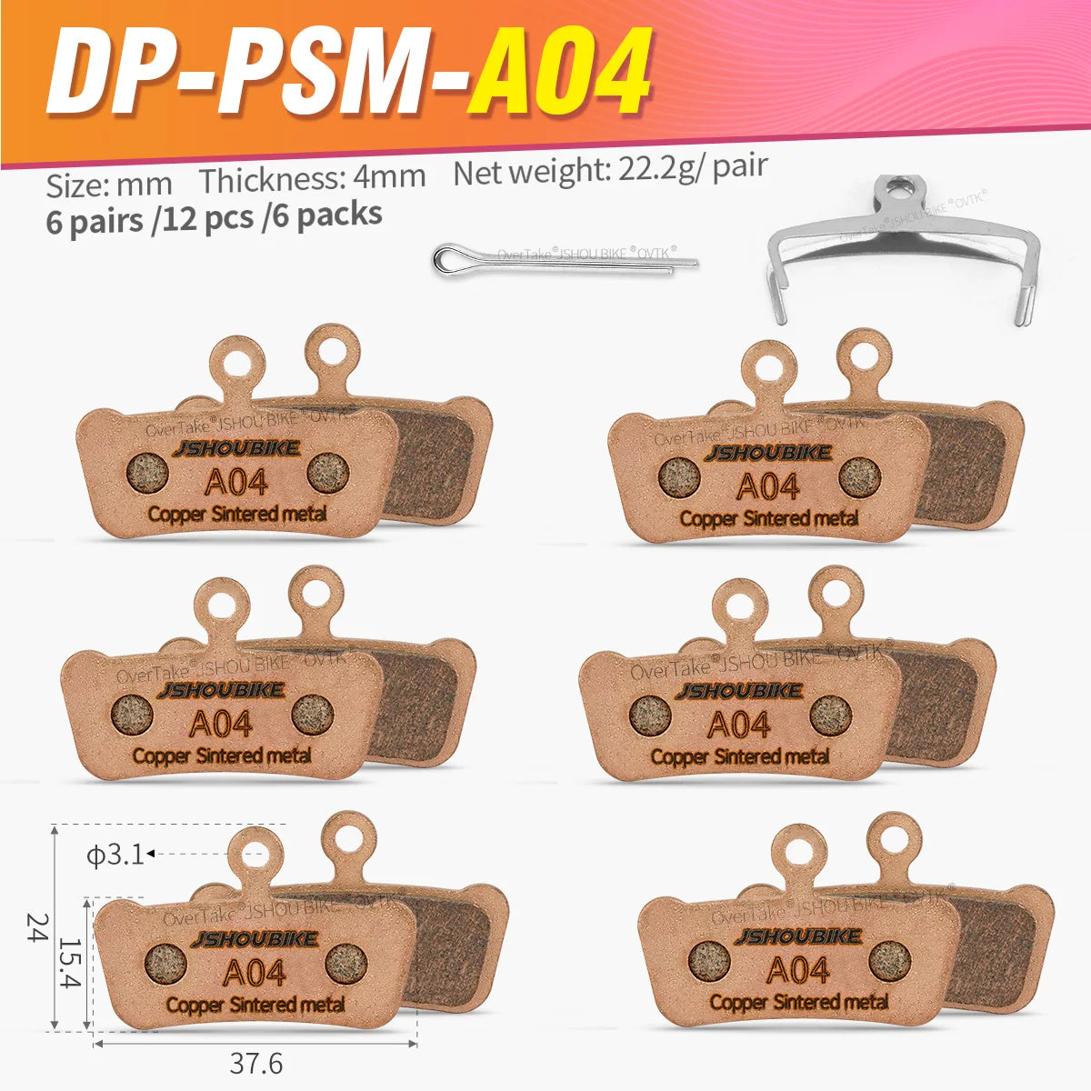 SRAM G2 Guide Ultimate RSC RS Avid X0 Sintered Metal Brake Pads JSHOUBIKE