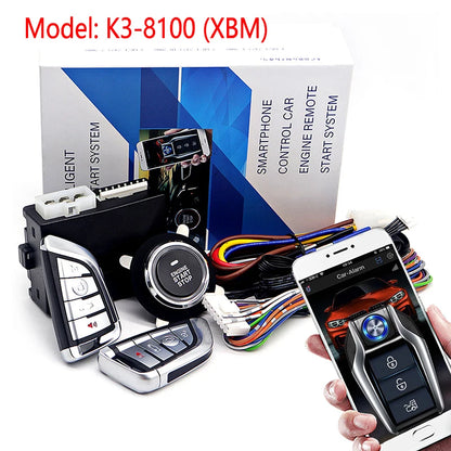 Universal Car Alarm Auto Start Stop System Remote Control Engine Ignition Autostart Kit Keyless Push Start System Car Accessorie-EXPROTAS