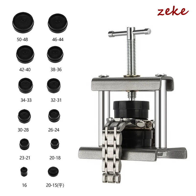 Watch Back Case Press Tool Professional Repair Closer with Dies for Watchmaker