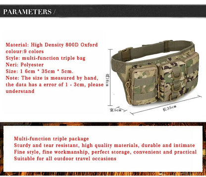 Hiking Waist Bag Outdoor Sports Pack for Camping and Climbing