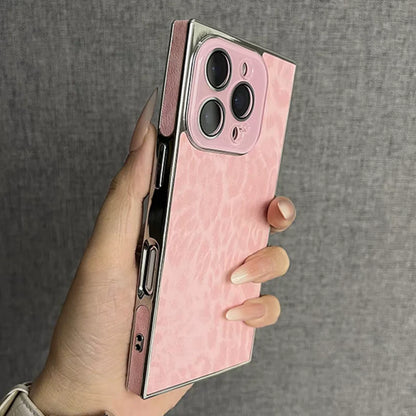 Leopard Pattern Matte Armour Case for iPhone 13-17 Air Pro Max Lens Cover