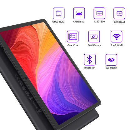 10 Inch Tablet Android 13 Pritom 64GB Quad Core WiFi 3G SIM Support