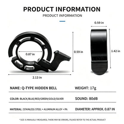 Bicycle Bell MTB Alloy Horn Handlebar Ring Alarm for Cycling Safety