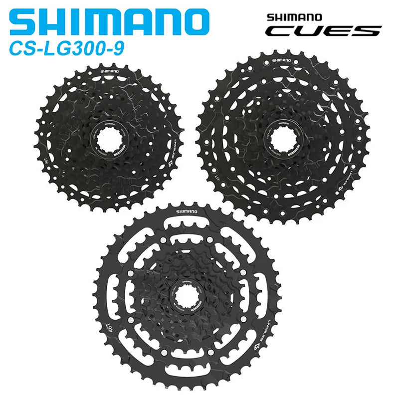 Shimano 9 Speed Cassette 11-36T 11-46T Compatible with Shimano CUES CS-LG300 LinkGlide