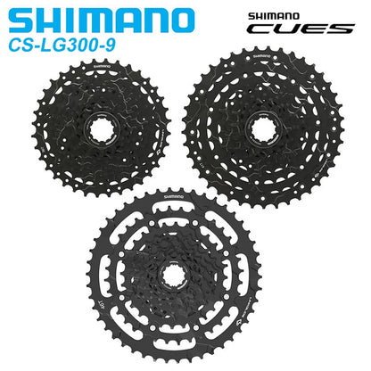 Shimano 9 Speed Cassette 11-36T 11-46T Compatible with Shimano CUES CS-LG300 LinkGlide