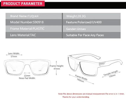 Driving Fishing Polarized Sunglasses Men Women Square Sports UV400