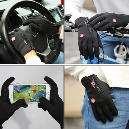 Winter Warm Gloves Waterproof Thermal Windproof Touch Screen Men Women