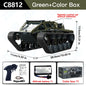 C8812 MAX RC Tank Car LED Light Full Scale Drift Off-Road Remote Control Toy
