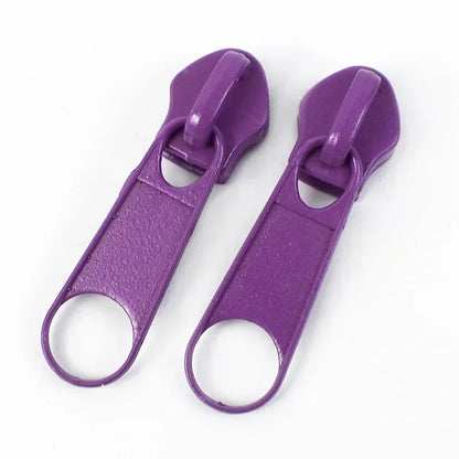 50/100/200Pcs 3#5# Zipper Slider For Nylon Zippers Bag Garment Zip Puller Backpack Pocket Zips Repair Kit DIY Sewing Accessories