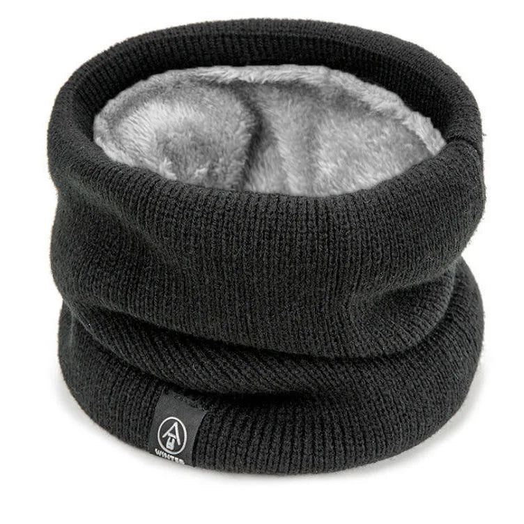 Winter Windproof Neck Gaiter Warm Thickened Plush Tube Scarf for Skiing