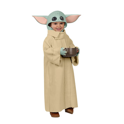 Arrive Cute Yoda Costume for Children 110-120cm Unisex Anime Cosplay