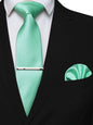 Suits Necktie Clip 8cm Mens Slim Solid Classic Wedding Party Ties