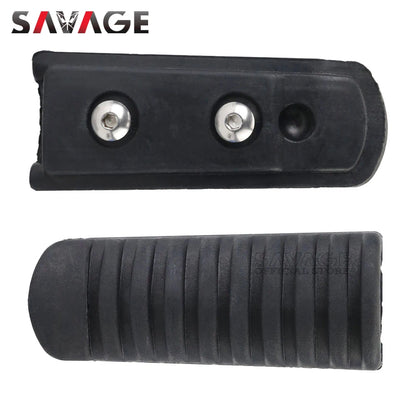 For KAWASAKI NINJA 250 400 650 1000 VERSYS Z1000SX Z750 ER6F ZX6R ZX12R Front Footrest Foot Pegs Motorcycle Rubber Pedal Pads-EXPROTAS