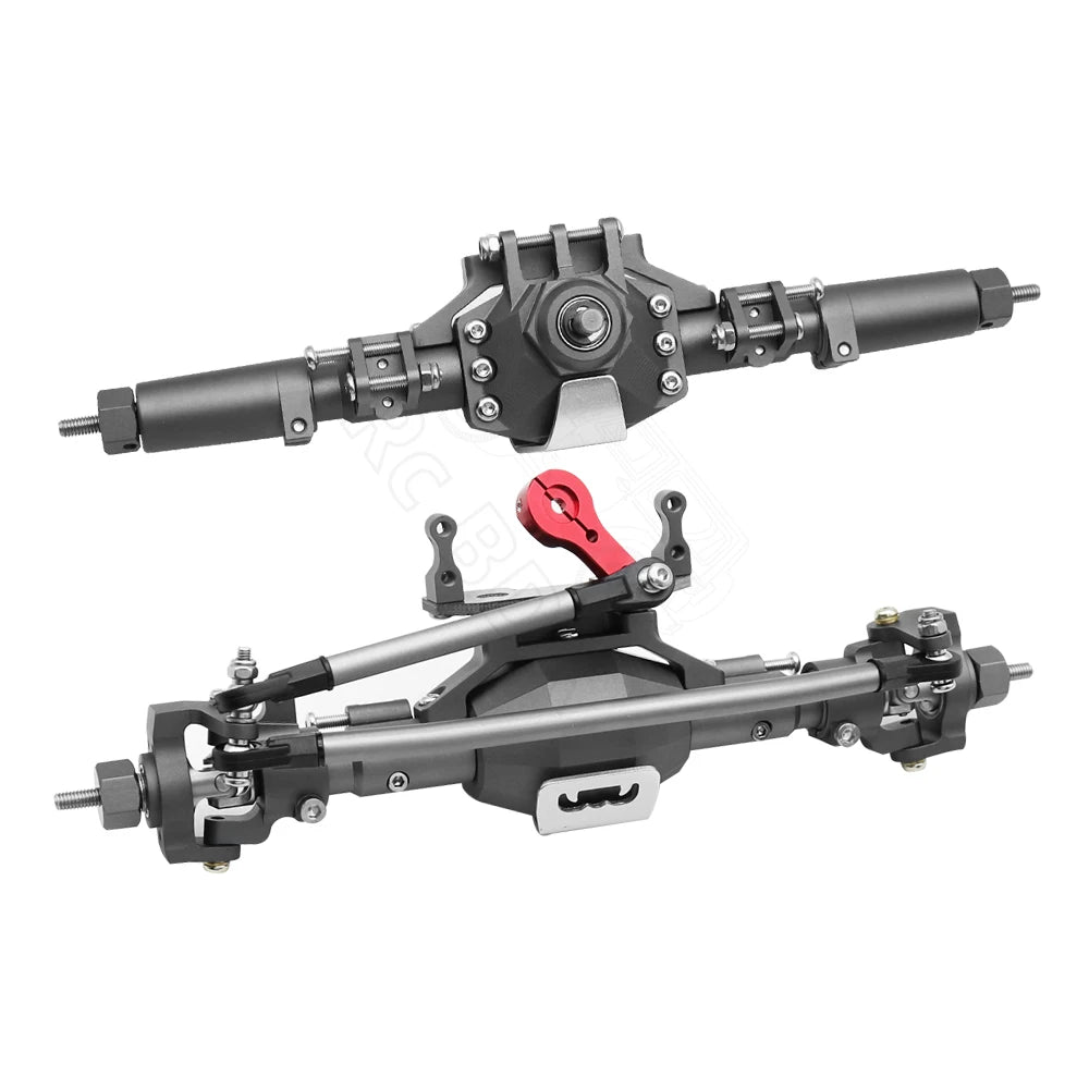 CNC Aluminum Diamond Front & Rear Axle for 1/10 RC Crawler Axial SCX10 II 90046/90047 - EXPROTAS