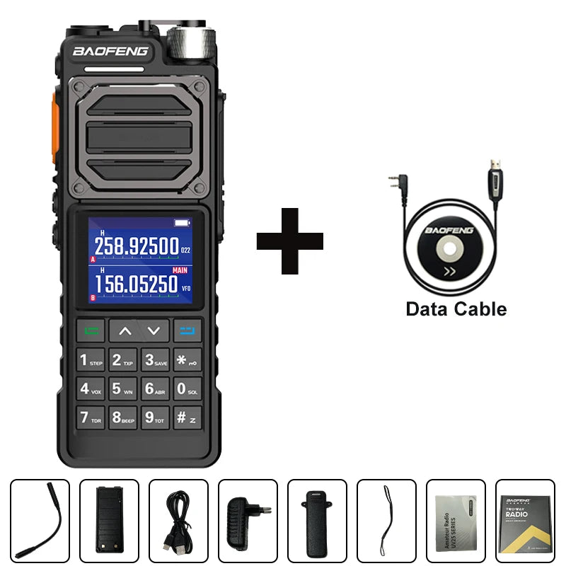 BAOFENG UV-25L Ham Radio High Powerful Tactical Walkie Talkie 50KM Four-Band Type-C 999Channel Two Way Radio BAOFENG NEW Upgrade-EXPROTAS