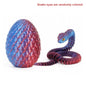 3D Printed Snake Egg Creative Decompression Mold Movable Rotatable Action Figure