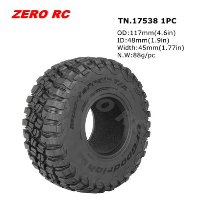 1.9" Crawler Tire for 1/10 RC Car Axial Traxxas D90 SCX10 Wheels