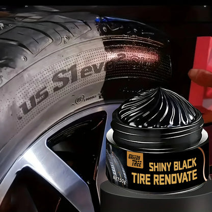 Tire Shine & Plastic Restorer Paste UV Protect Scratch Oxidation Remover