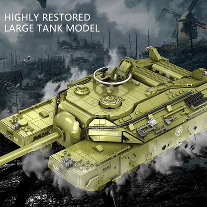 WW2 US T28 Super Heavy Tank Building Blocks Military Brick Model Toy Set