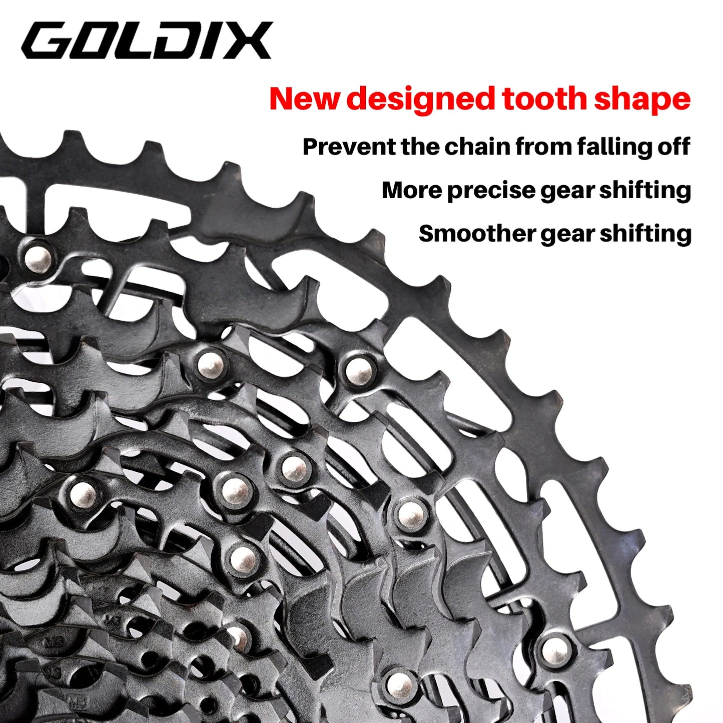Goldix Carbon Steel Freewheel 9/10/11/12/13 Speed MTB Cassette
