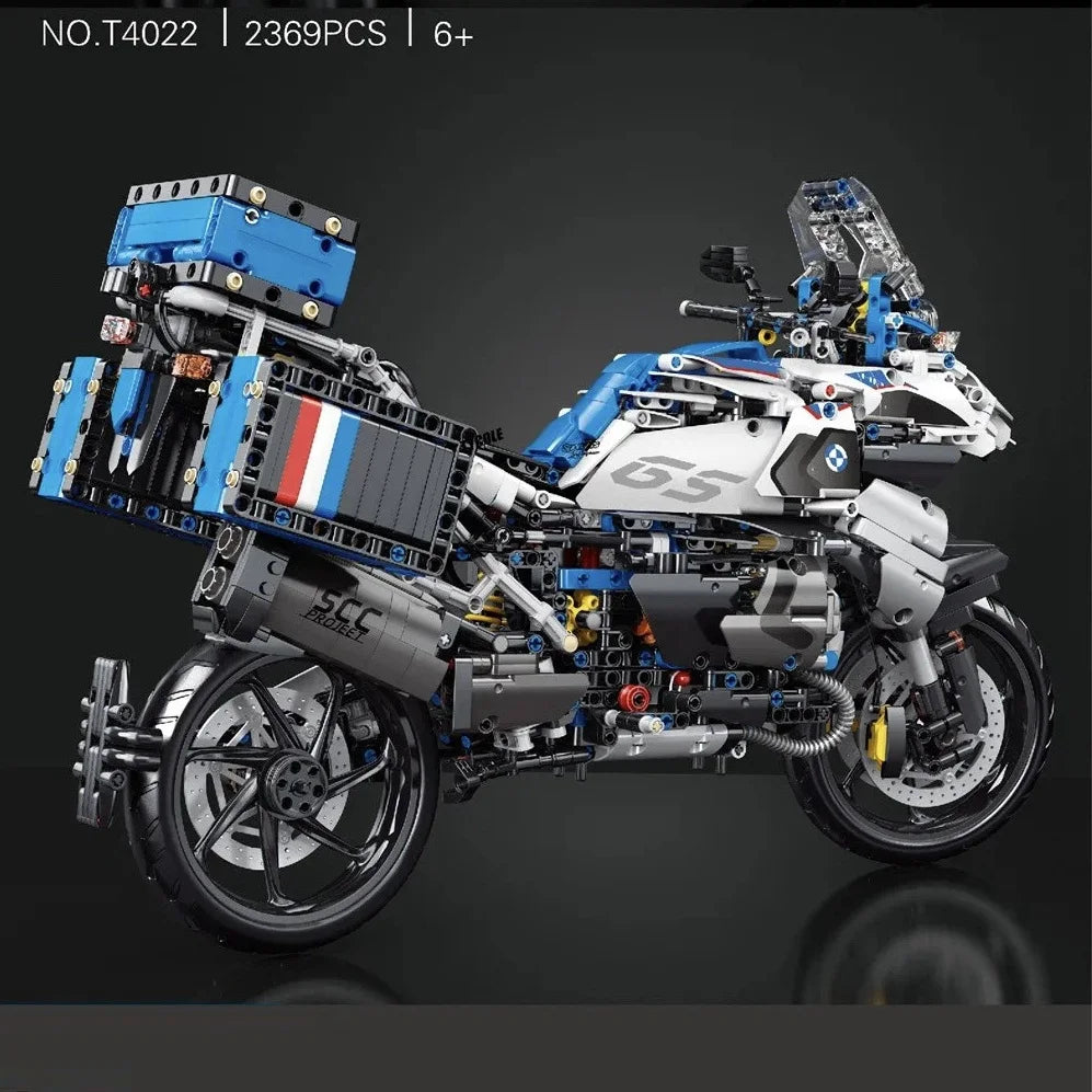 High Tech 1:5 Motorcycle City Sports Rapid Racing Motorbike Locomotive Moc Modular Brick Model Building Block Boy Gift Toy T4022-EXPROTAS