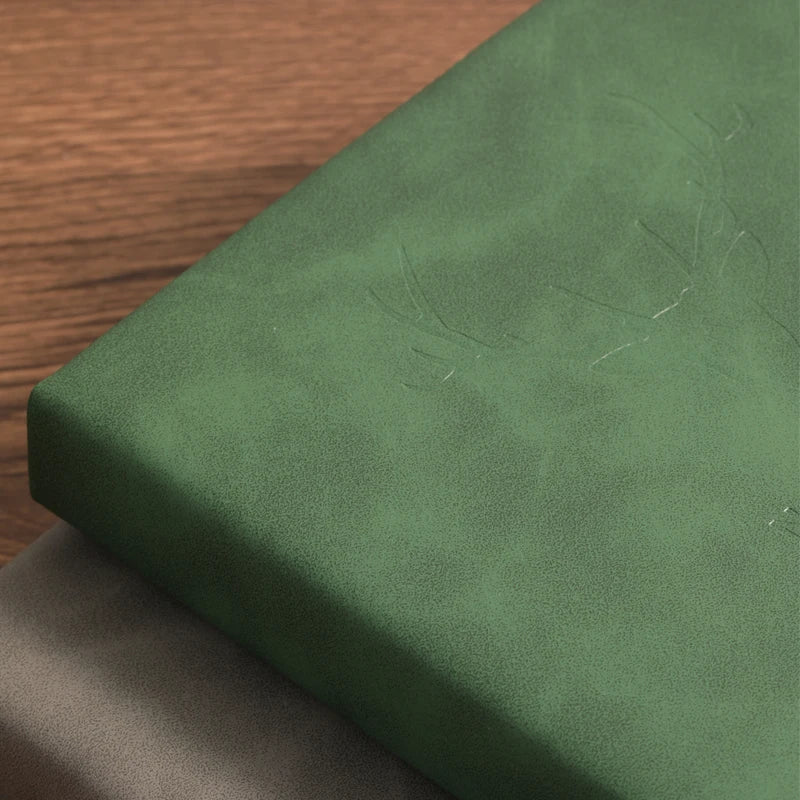 A5 Leather Notebook Cover with Bookmark - 200 Pages Journal Notepad