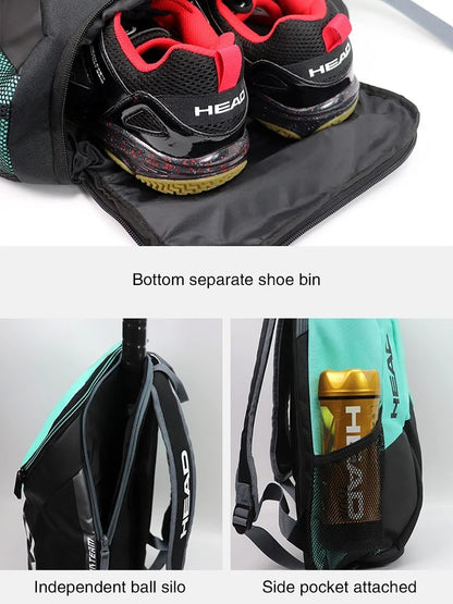 HEAD Tennis Backpack Original Sport Bag w/ Shoe Compartment for Tennis Badminton