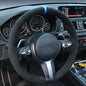 Car Steering Wheel Cover Anti-Slip  Suede Leather For BMW M Sport 1 Series F20 M135i M140i M235i M240i X1 F21 F48 X2 F39 X3 F25-EXPROTAS
