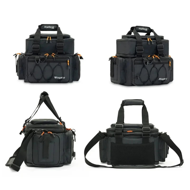 Portable Shoulder Bag Waterproof Multi-Purpose Fishing Camping Gear