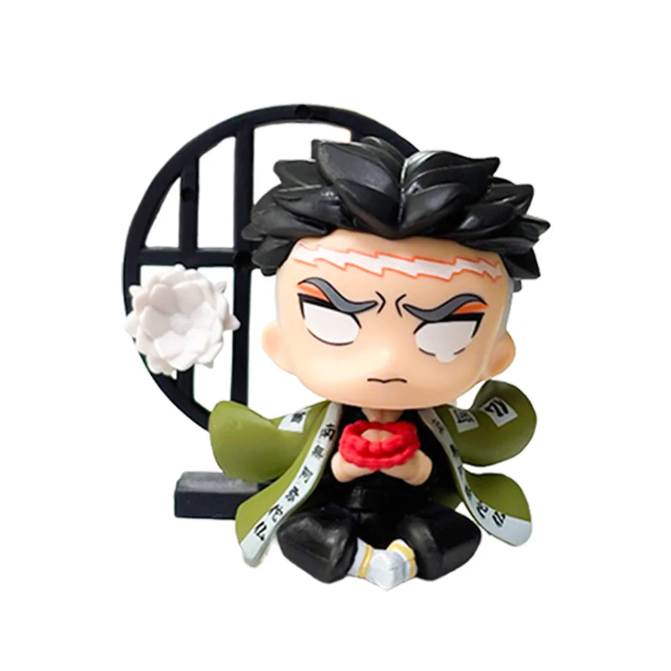 Demon Slayer Blind Box Figure Tanjiro Nezuko Anime PVC Collectible Toy