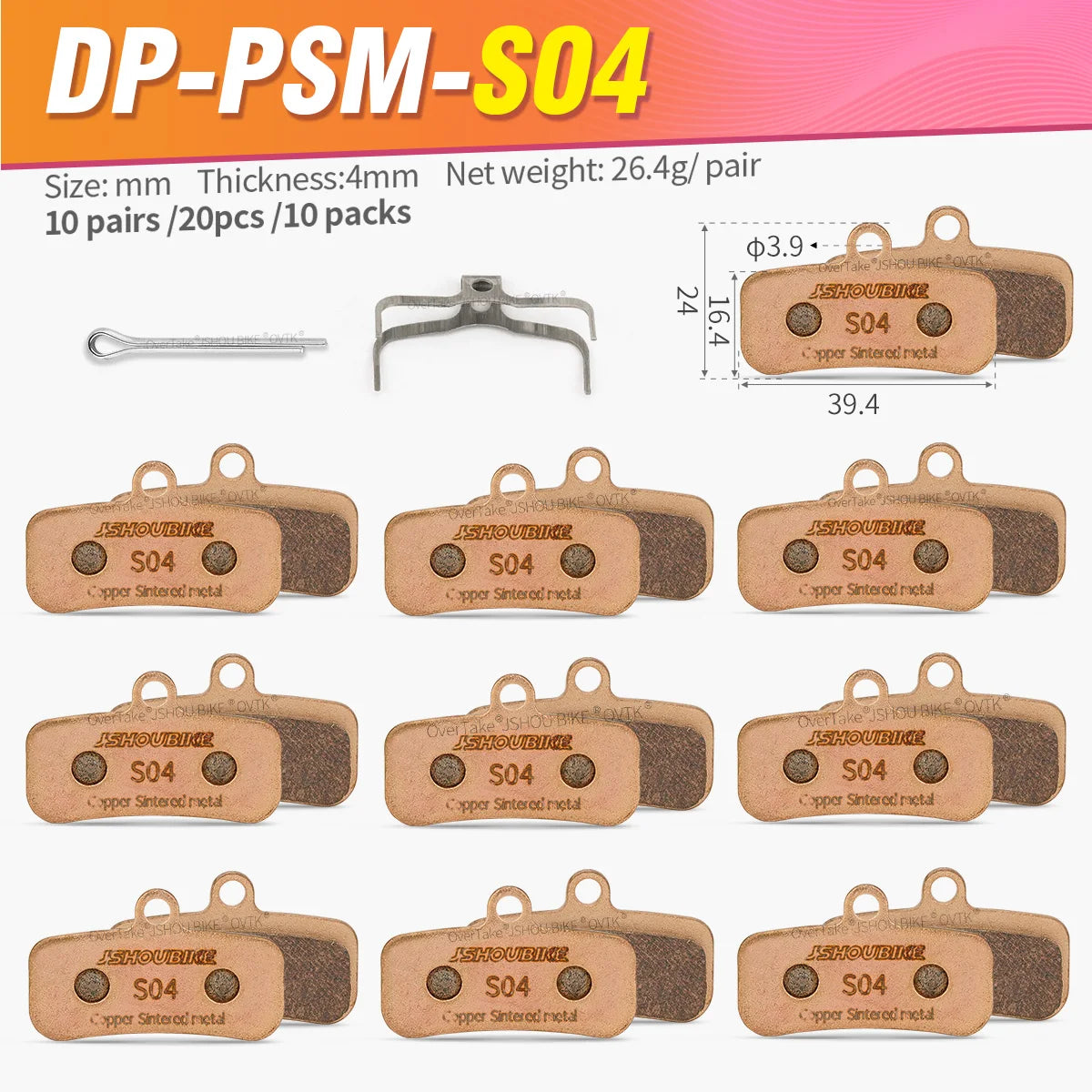 Sintered Metal Brake Pads for Sur-Ron Talaria Shimano ZEE M810 MT420 M9120