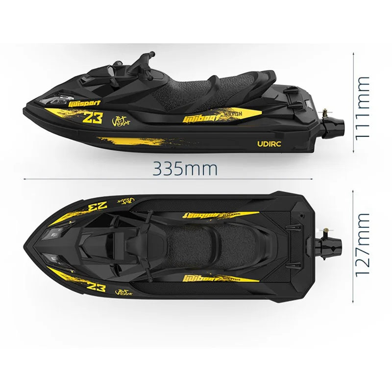 UDI023 RC Speedboat 2.4G Jet Spray RC Boat Remote Control Ship Waterproof Self-Righting LED Lights RTR High-Speed Models Toys-EXPROTAS
