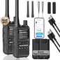 2 Pack Baofeng Walkie Talkie Mini Dual Band Radio 5W Bluetooth Type-C