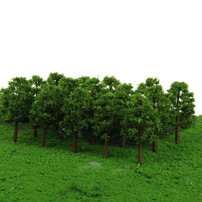10Pcs Trees Train HO Scale Model Scenery Layout for Railroad Diorama