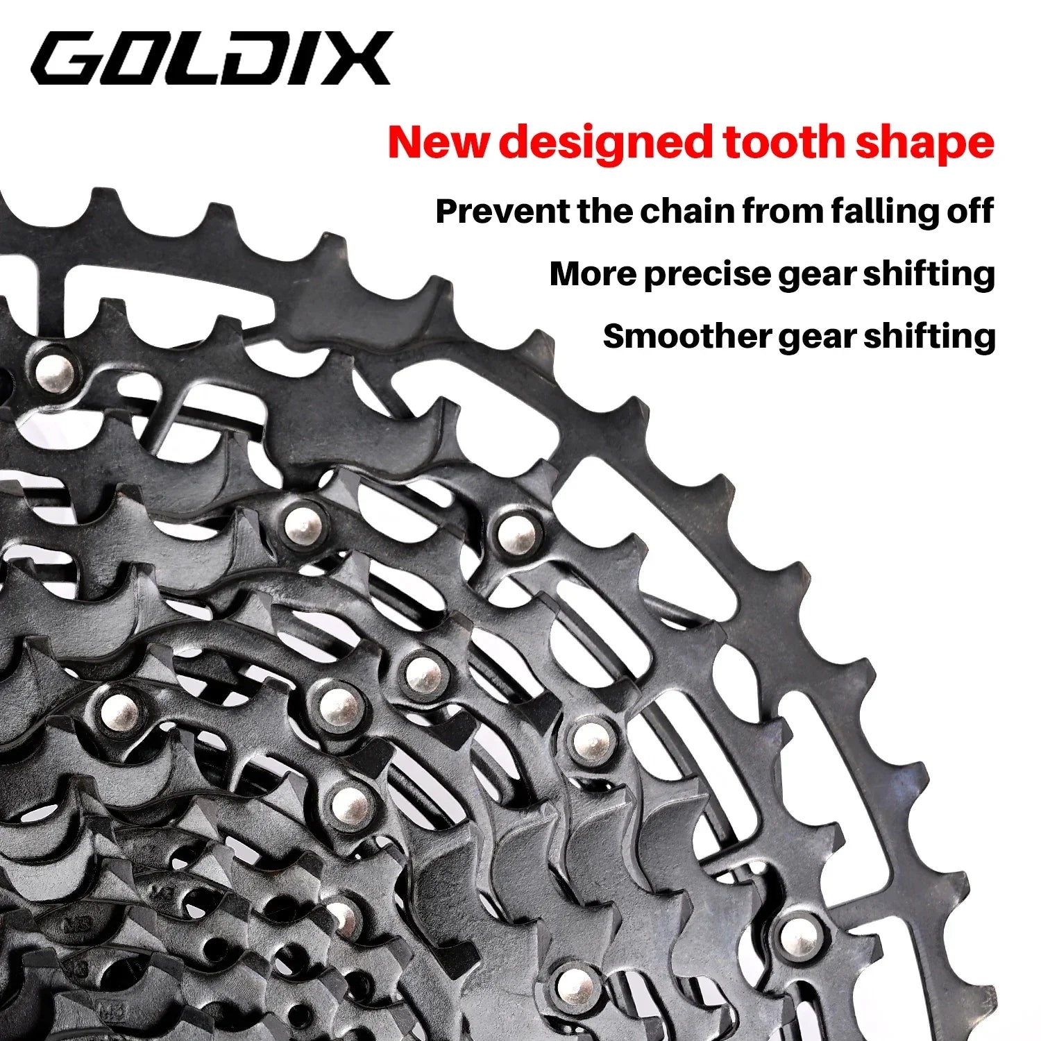 GOLDIX Mountain Bike Cassette 9 10 11 12 13 Speed HG Carbon Steel - EXPROTAS