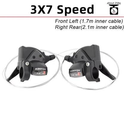 MicroNEW MTB Shifter Lever 3x7 3x8 3x9 3x10 3x11 Speed Front Rear Trigger Shift