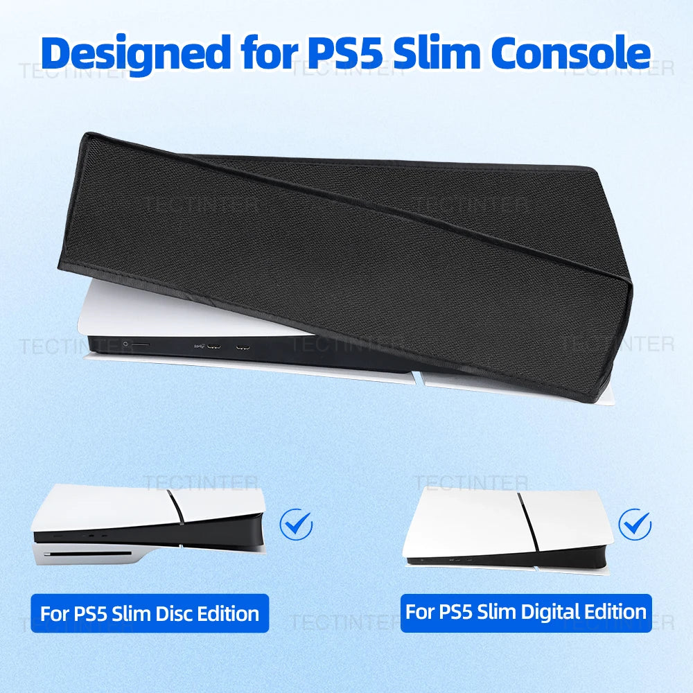 Horizontal Dust Cover For PS5 Regular Slim Pro Console Anti-Scratch Protector