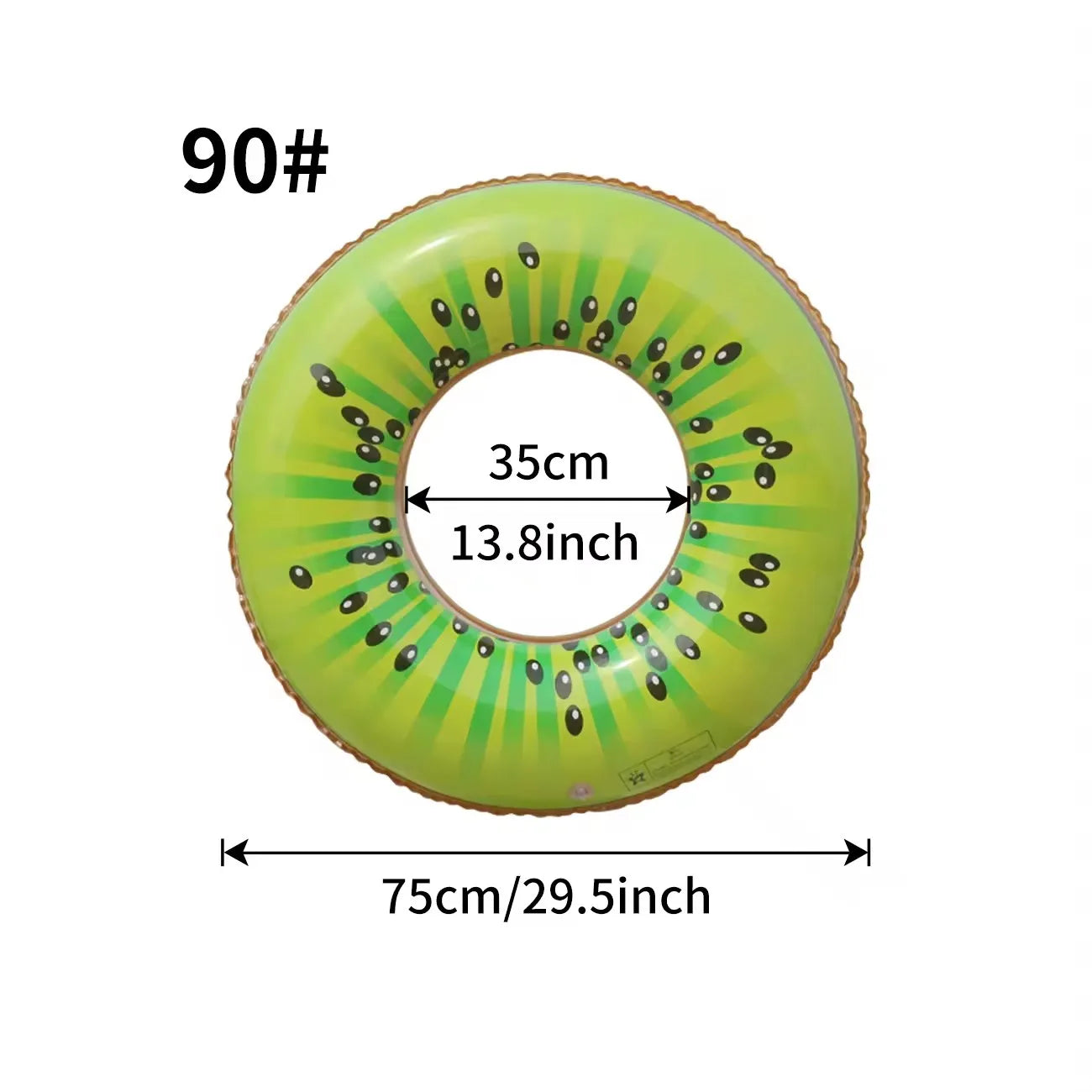 1PC Watermelon Inflatable Swim Ring, Adult Pool Float, Thickened PVC Floats, Summer Beach Water Toy Pool Party Ring