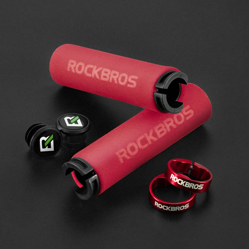 Rockbros Bike Grips Anti-skid Handlebar MTB Double Lock 13cm 2.2cm