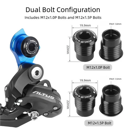 TOOPRE Bicycle UDH Straight-mounted Tail Hook Nut Mountain Road Bike Barrel Axle Frame Rear Tail Hook Universal Lifting Ear