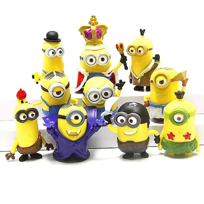 Kawai Mini Figurines 10Pcs Set Action Figures for Xmas Gifts