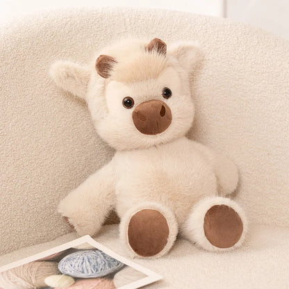 Adorable Highland Cattle Plush Toy 45cm Soft Huggable Stuffed Animal