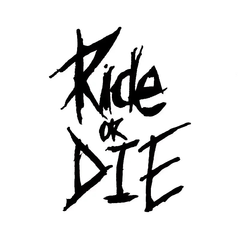 Bike Frame Decals Ride or Die Stickers for MTB Top Tube Bicycle
