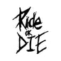 Bike Frame Decals Ride or Die Stickers for MTB Top Tube Bicycle