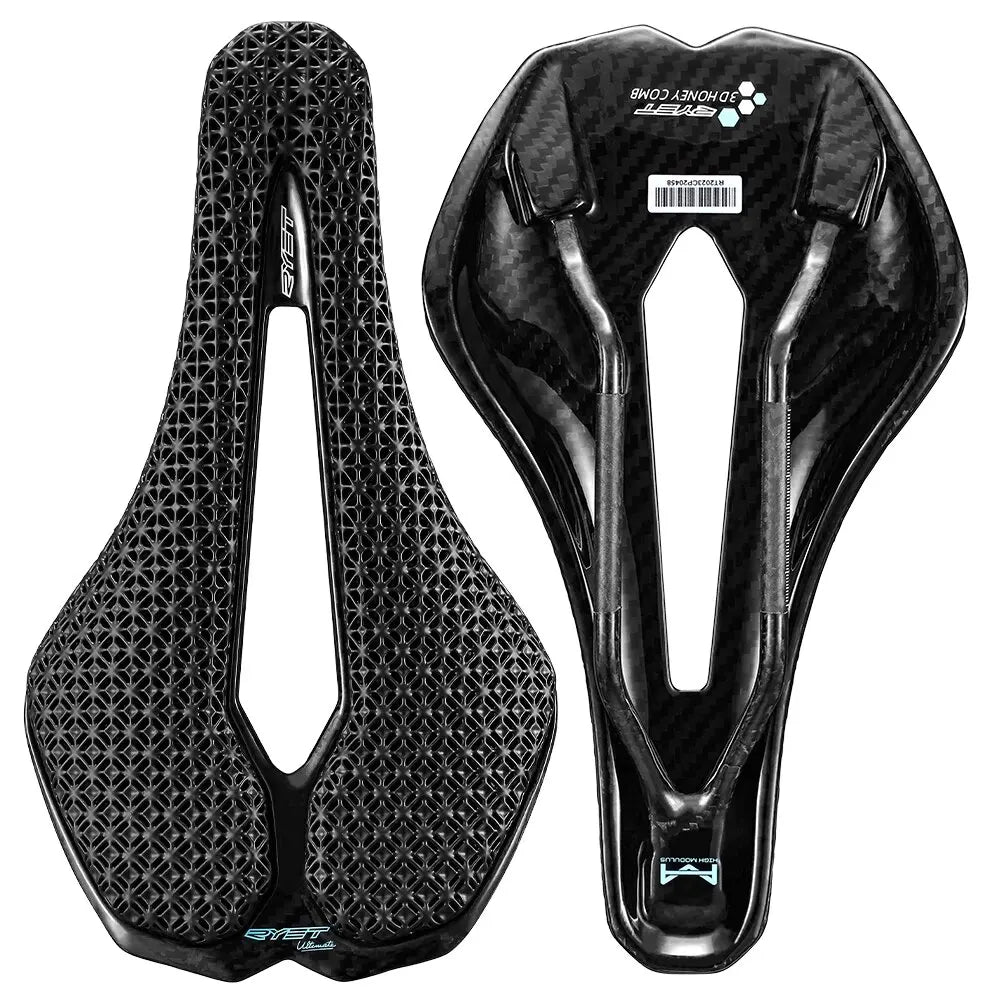 RYET Carbon 3D Printed Bike Saddle Ultralight Road MTB Seat Parts Racing 7x9mm 115g Seating Cushion Cycling Bicycle Accessories-EXPROTAS